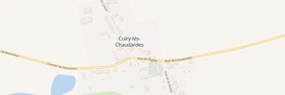 Plan du 3 Rue de l’Eglise à Cuiry-lès-Chaudardes