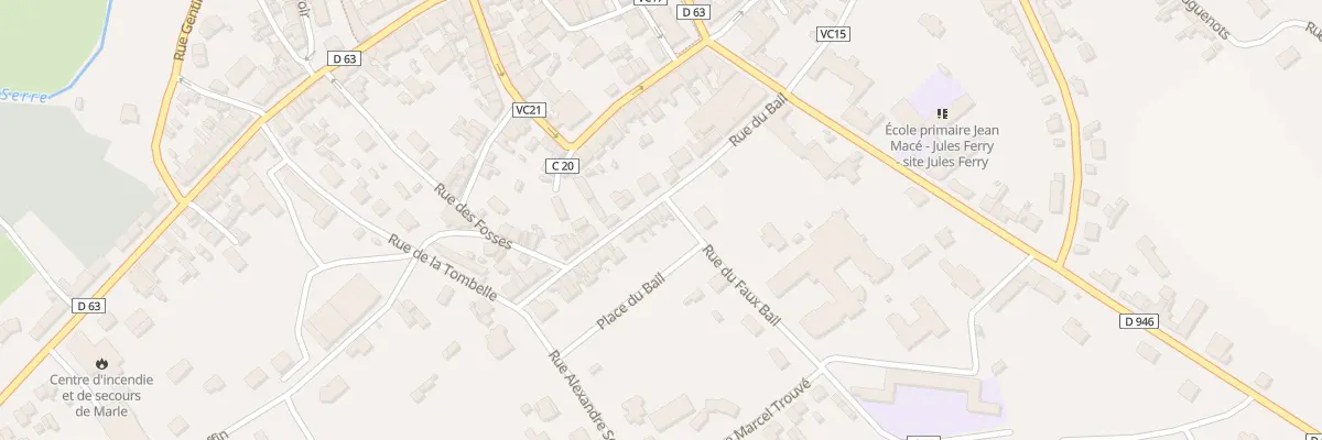 Plan du 5 Rue du Bail à Marle