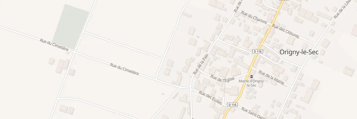 Plan du 45 Rue de la Paix à Origny-le-Sec
