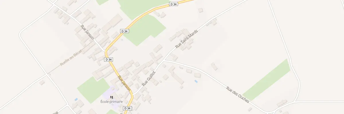 Plan du 2 Rue Saint Mards à Sormery