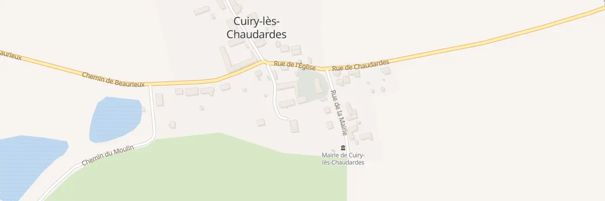 Plan du 2B Rue de la Mairie à Cuiry-lès-Chaudardes