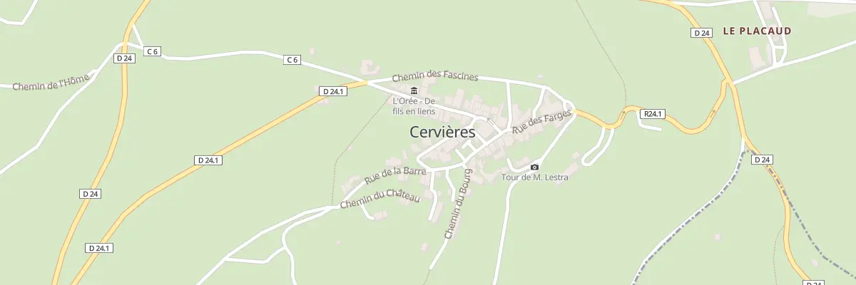 Plan du 4 Rue de la Porcheries à Cervières