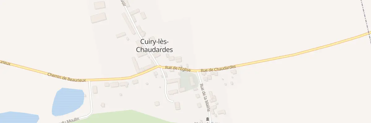 Plan du 1 Rue de l’Eglise à Cuiry-lès-Chaudardes