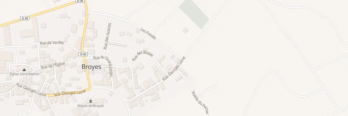 Plan du 33 Rue Georges Laine à Broyes