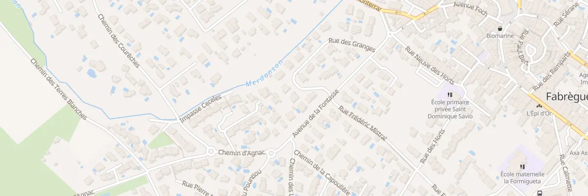 Plan du 20 Rue des Granges à Fabrègues
