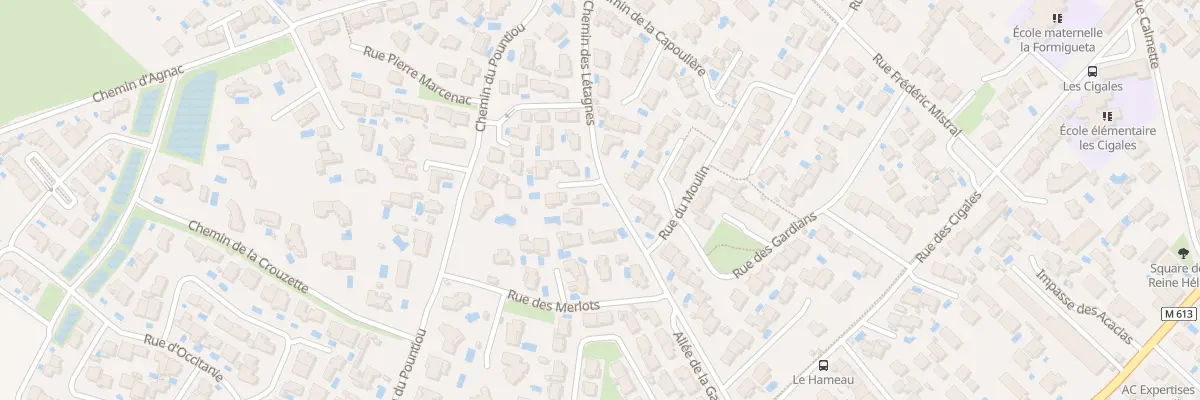 Plan du 5 Imp du Panorama à Fabrègues