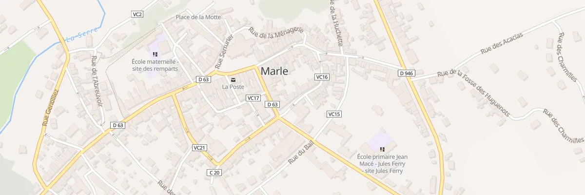 Plan du 9 Rue Desains à Marle