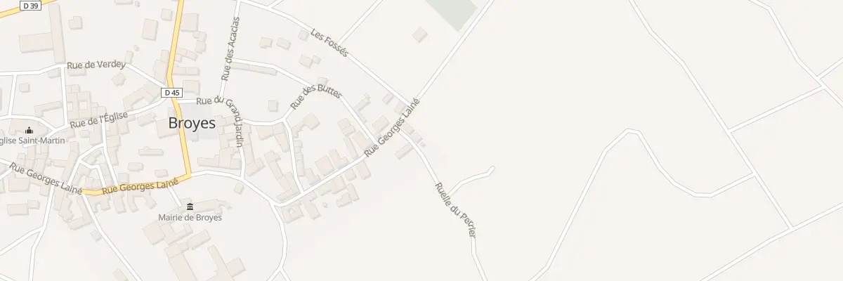 Plan du 42 Rue Georges Laine à Broyes