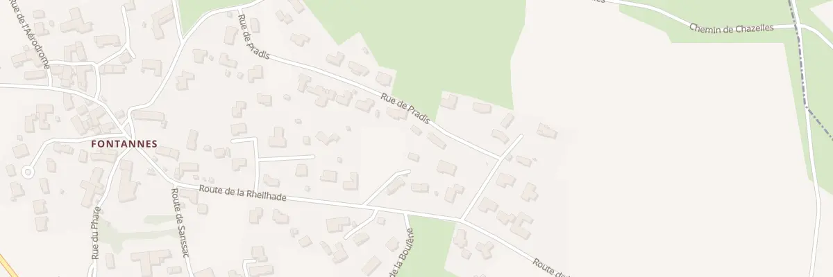 Plan du 22 Rue des Pradis à Chaspuzac