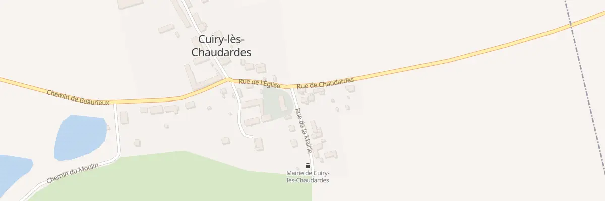 Plan du 2 Rue de Chaudardes à Cuiry-lès-Chaudardes