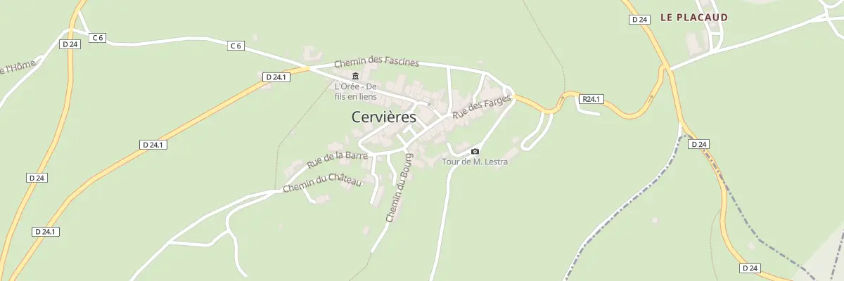 Plan du 5033 Le Bourg à Cervières