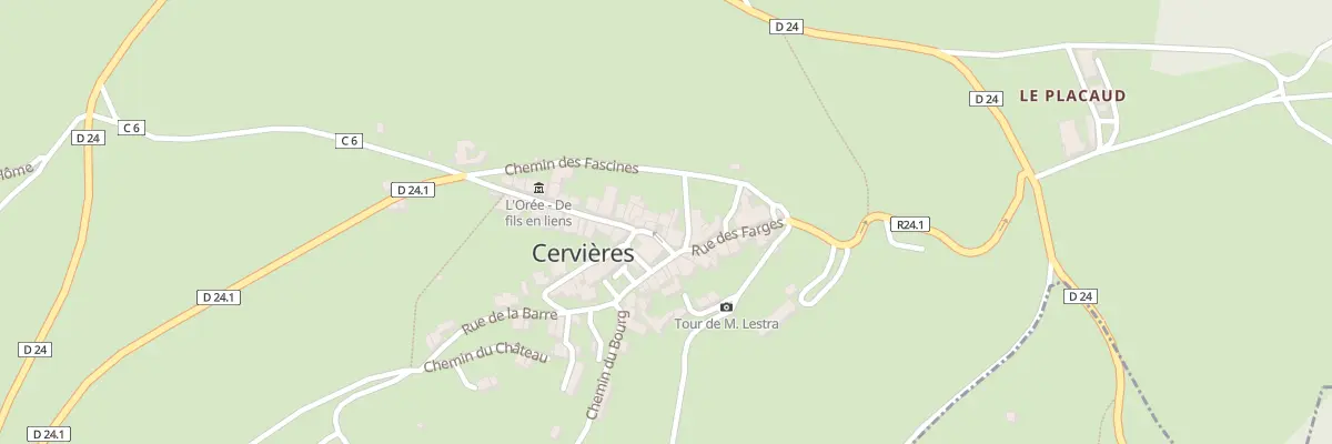 Plan du 6 Rue du Puy Magnol à Cervières