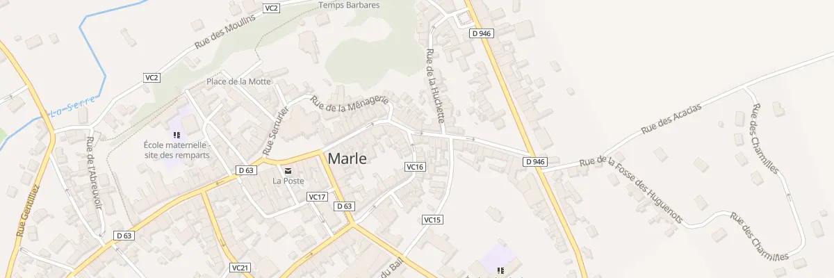 Plan du 32 Rue du Trébuchet à Marle