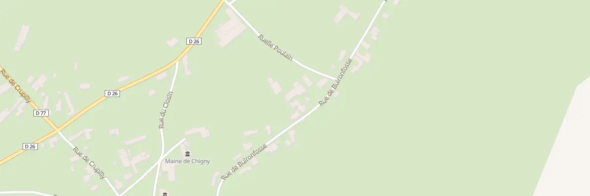 Plan du 11 Rue de Buironfosse à Chigny