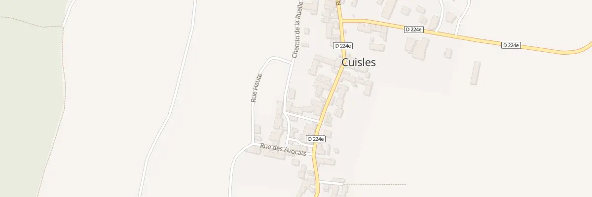 Plan du 2 Rue Derriere Les Ruelles à Cuisles