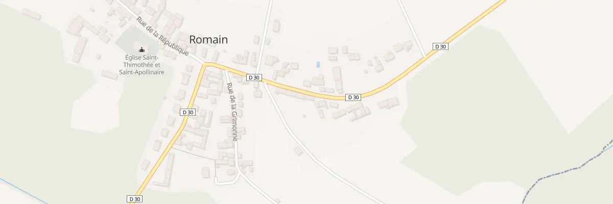 Plan du 14 Rte de Ventelay à Romain