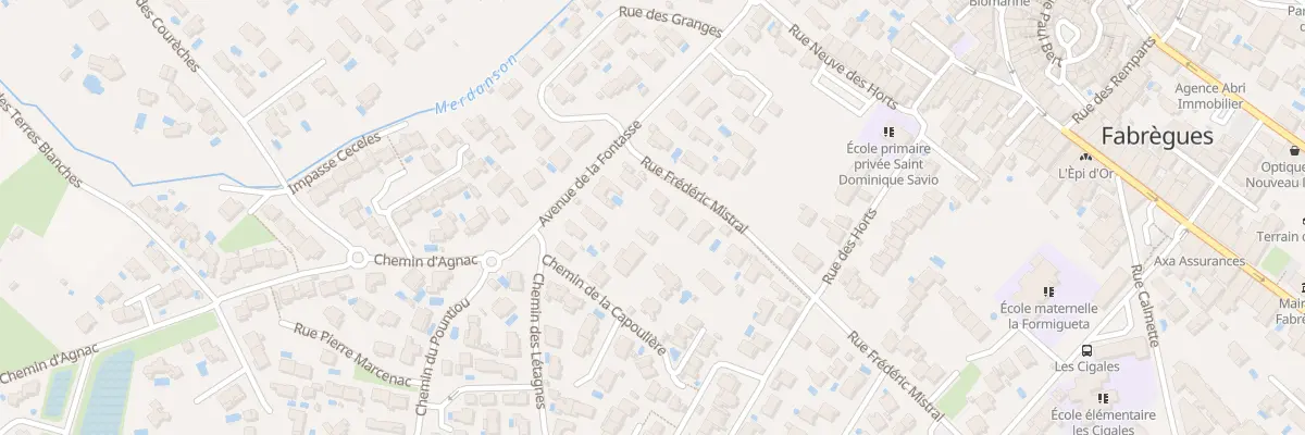 Plan du 17B Rue Frédéric Mistral à Fabrègues
