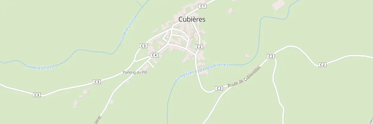 Plan du 5024 Village de Cubieres à Cubières