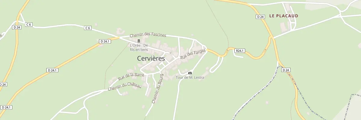 Plan du 1 Rue Marchande à Cervières