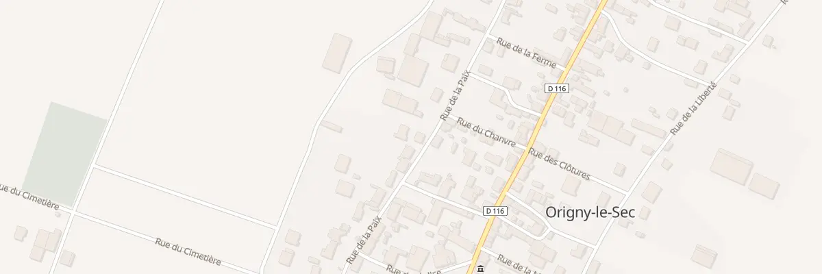 Plan du 59 Rue de la Paix à Origny-le-Sec