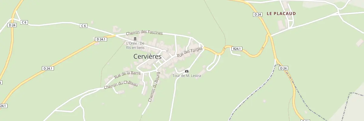 Plan du 5025 La Ville à Cervières