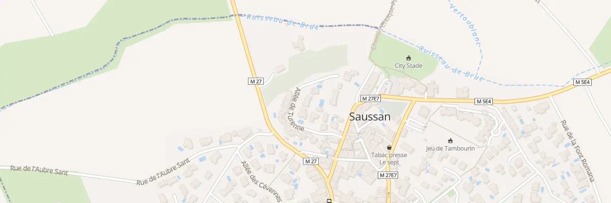 Plan du 6 All de Turenne à Saussan