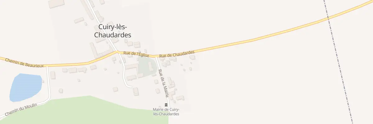 Plan du 6 Rue de Chaudardes à Cuiry-lès-Chaudardes