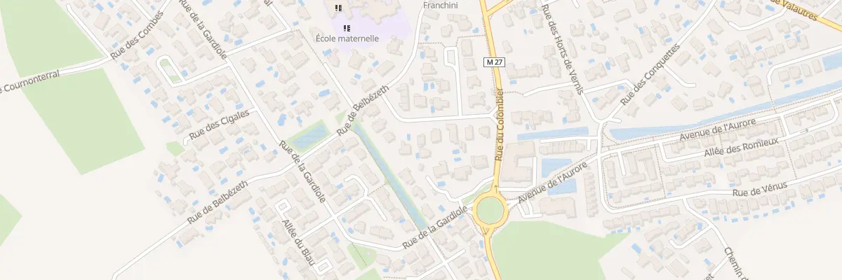 Plan du 8 Rue des Vialettes à Saussan