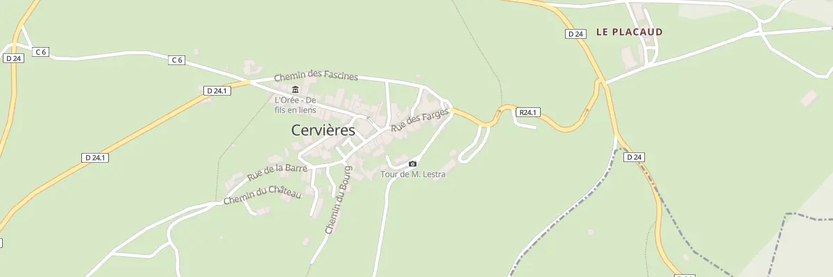 Plan du 6 Rue des Farges à Cervières