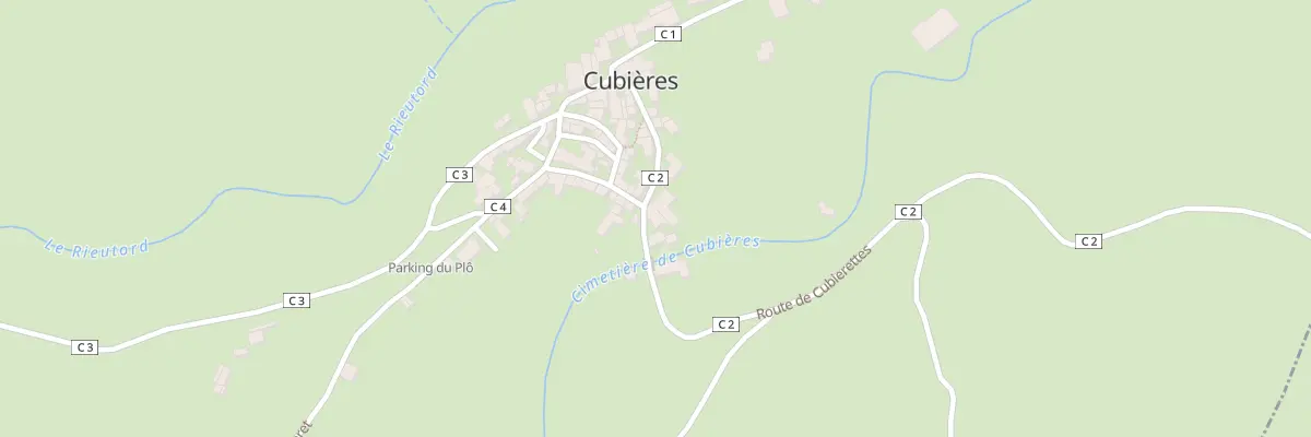 Plan du 5020 Village de Cubieres à Cubières