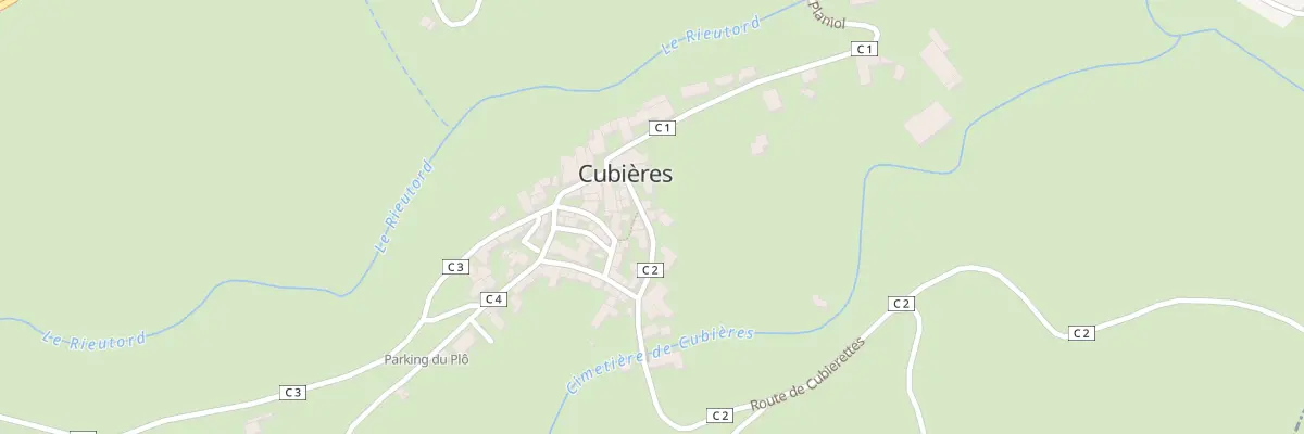 Plan du 5017 Village de Cubieres à Cubières