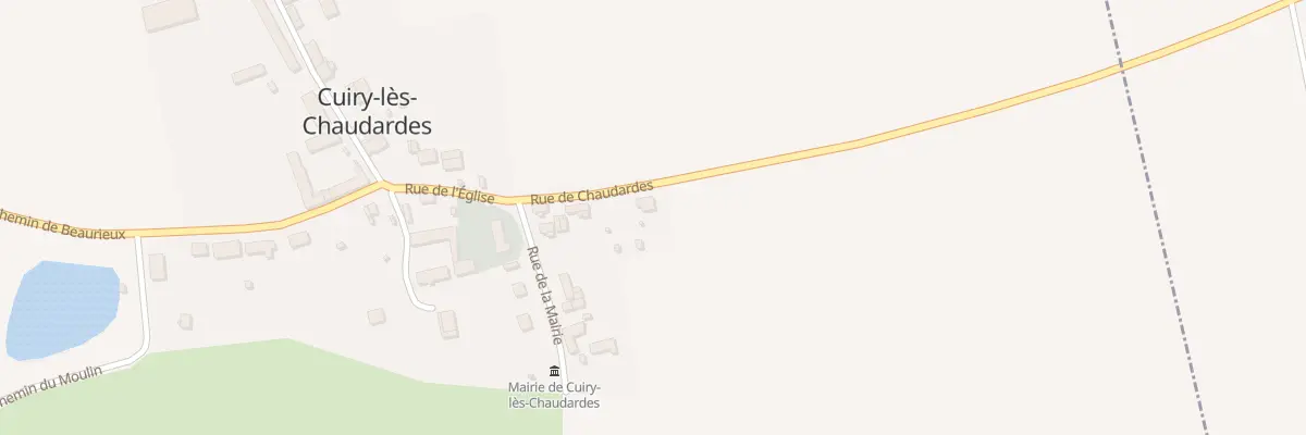Plan du 8 Rue de Chaudardes à Cuiry-lès-Chaudardes