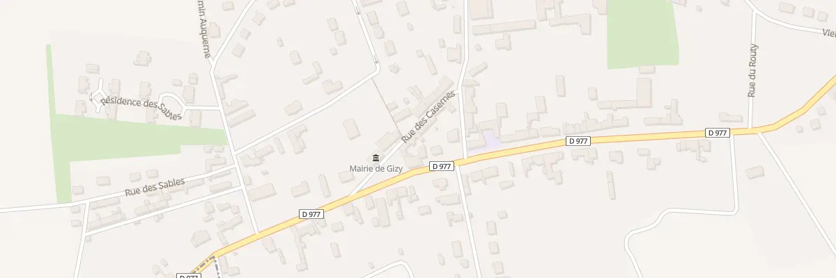 Plan du 6 Rue des Casernes à Gizy