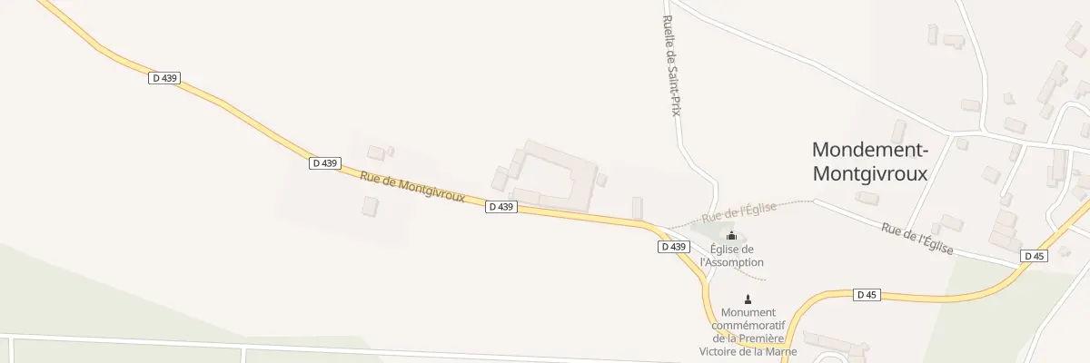 Plan du 2 Rue de Montgivroux à Mondement-Montgivroux