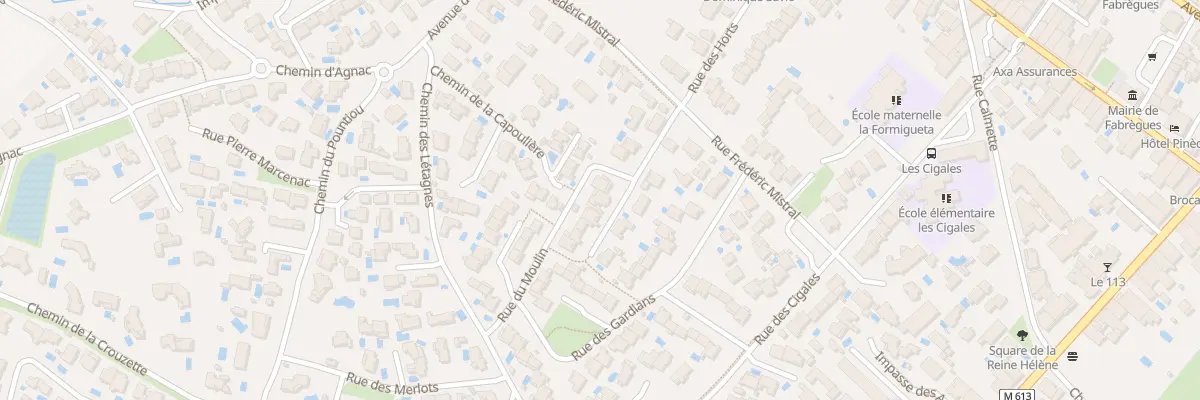 Plan du 14 Rue du Moulin à Fabrègues