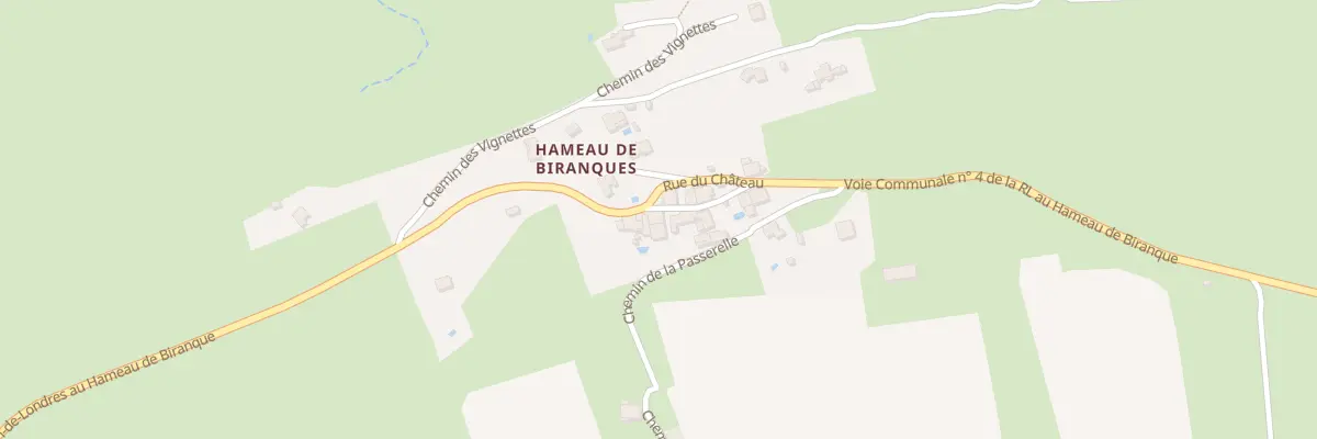 Plan du 5007 Hameau de Biranques à Notre-Dame-de-Londres