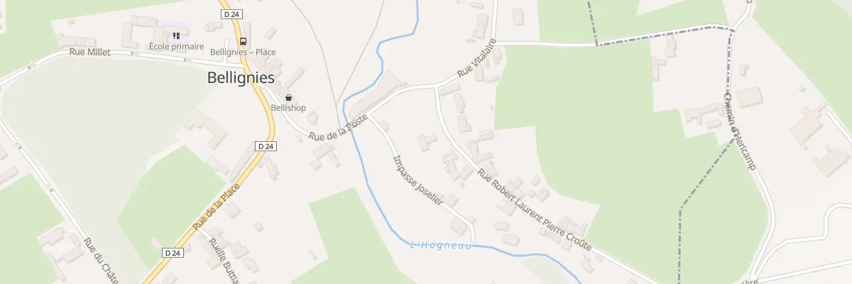 Plan du 2 Rue Robert Laurent P Croute à Bellignies