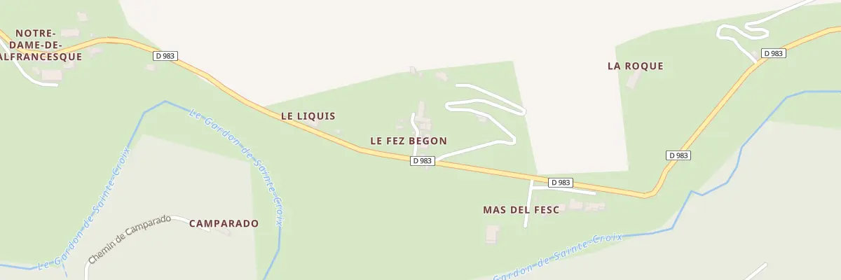 Plan du 5005 Le Fez Begon à Moissac-Vallée-Française