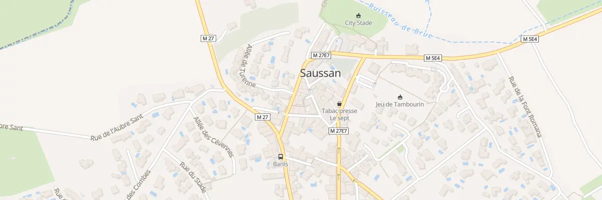 Plan du 4 Rue du Porche à Saussan