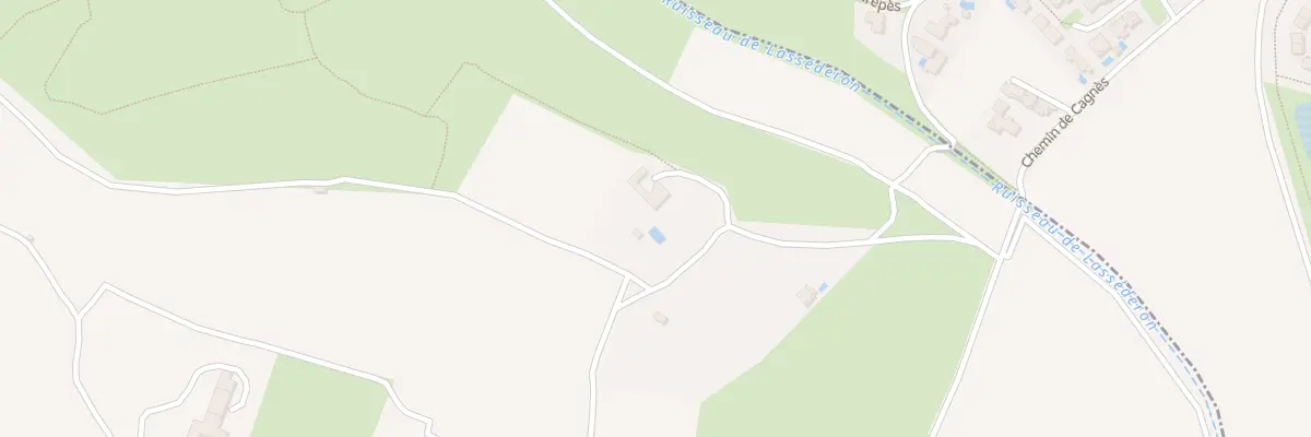 Plan de la Rue du Mas des Proses à Pignan