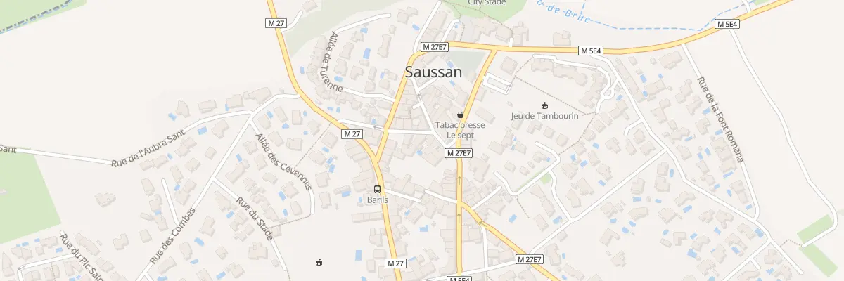 Plan du 8 Rue des Aires à Saussan