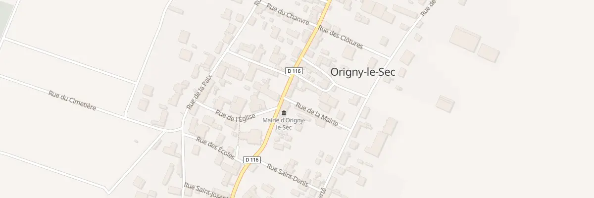 Plan du 1 Rue de la Mairie à Origny-le-Sec