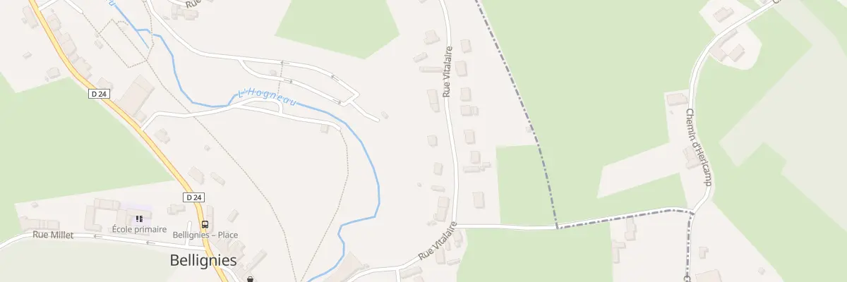 Plan du 7 Rue de Vitalaire à Bellignies