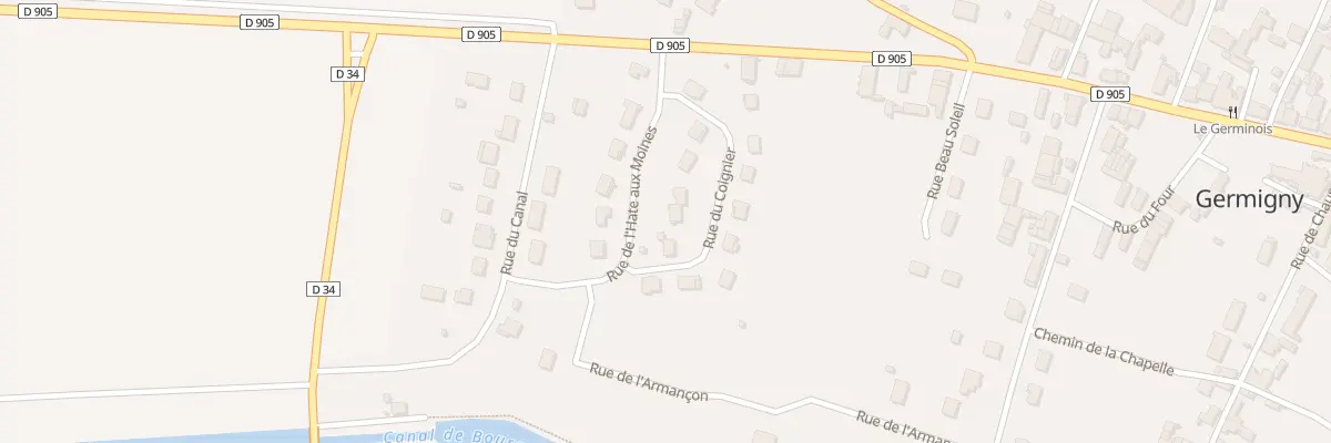 Plan du 8 Rue du Coignier à Germigny