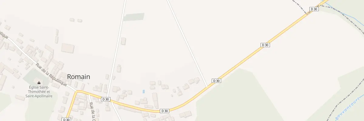 Plan du 33 Rte de Ventelay à Romain