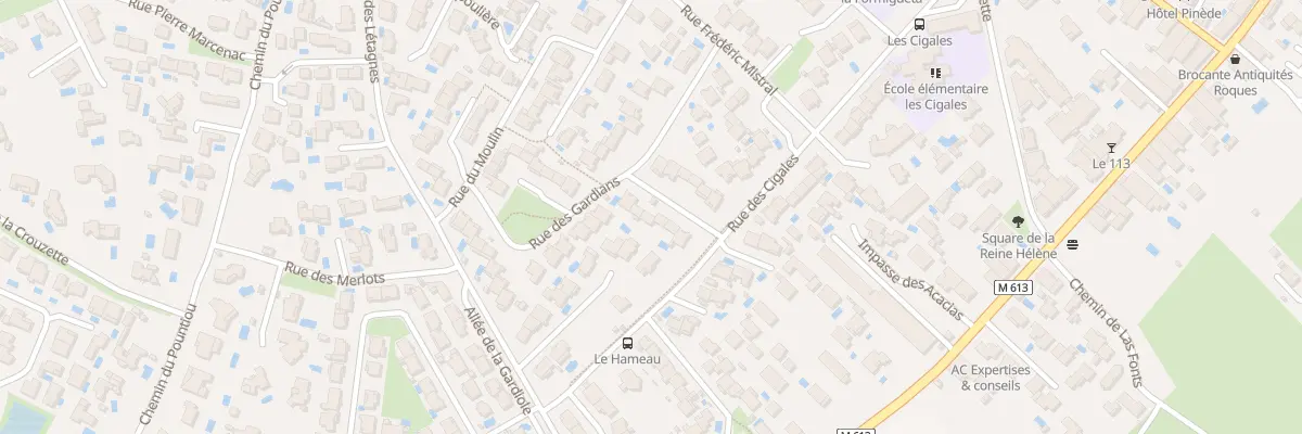 Plan du 6 Rue des Tambourins à Fabrègues