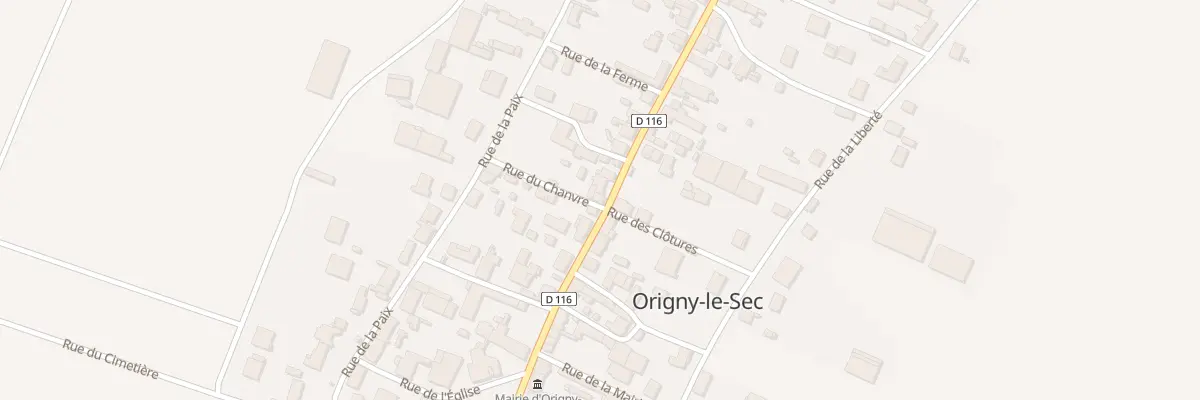 Plan du 2 Rue du Chanvre à Origny-le-Sec