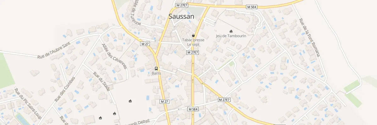 Plan du 5553 Pl de la Fontaine à Saussan