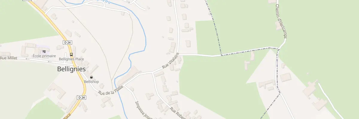Plan du 2 Rue de Vitalaire à Bellignies