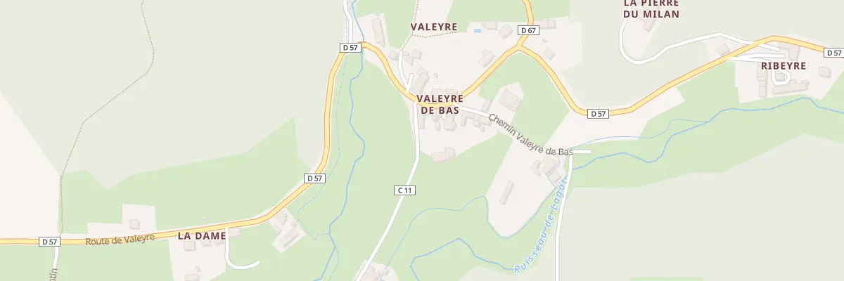 Plan du 1020 Rte des Perriers de Valeyre à Ambert